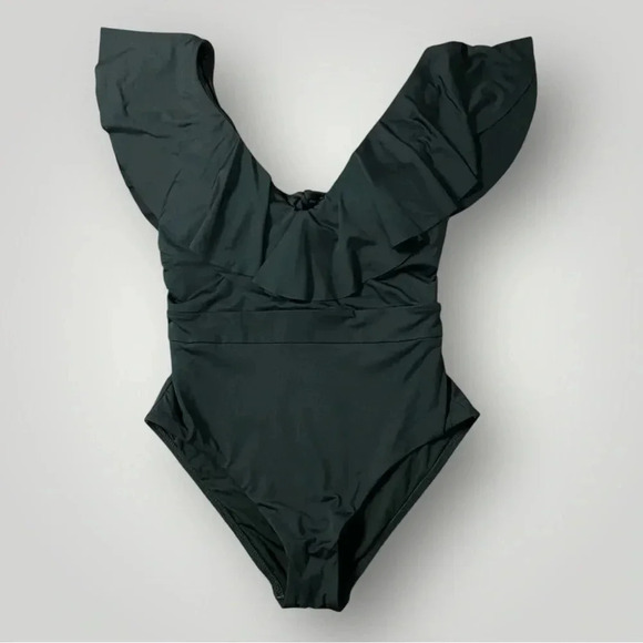 Trina Turk Monaco Swimsuit Sz 6 Black - Picture 2 of 8